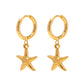 Starfish Huggies Earrings ELSSIZ