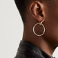 Elegant dual hoop earrings perfect for minimalist and bold fashion looks
