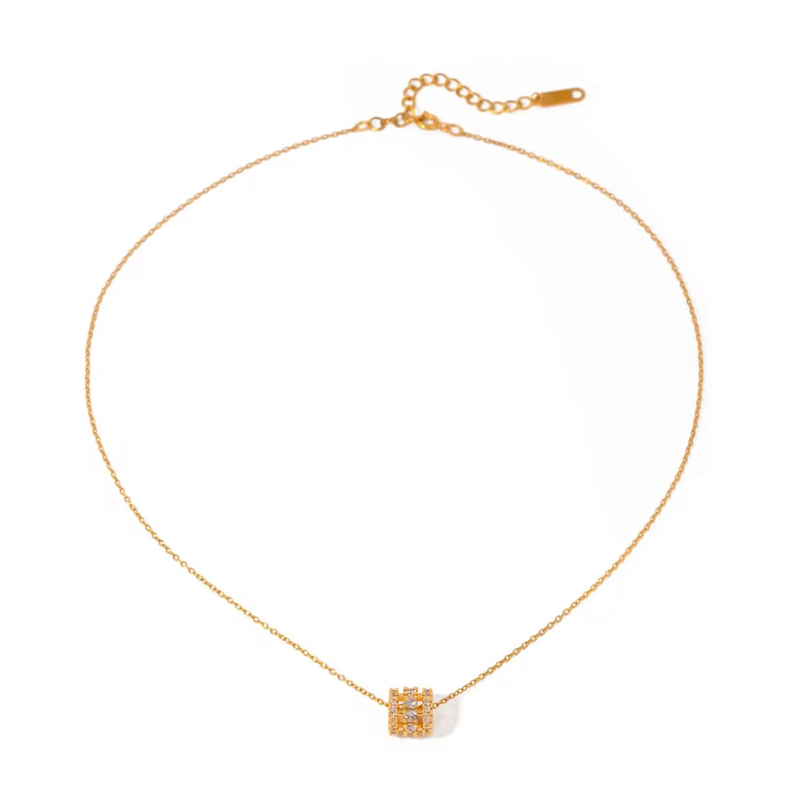 Bella Rhinestone Bead Necklace ELSSIZ