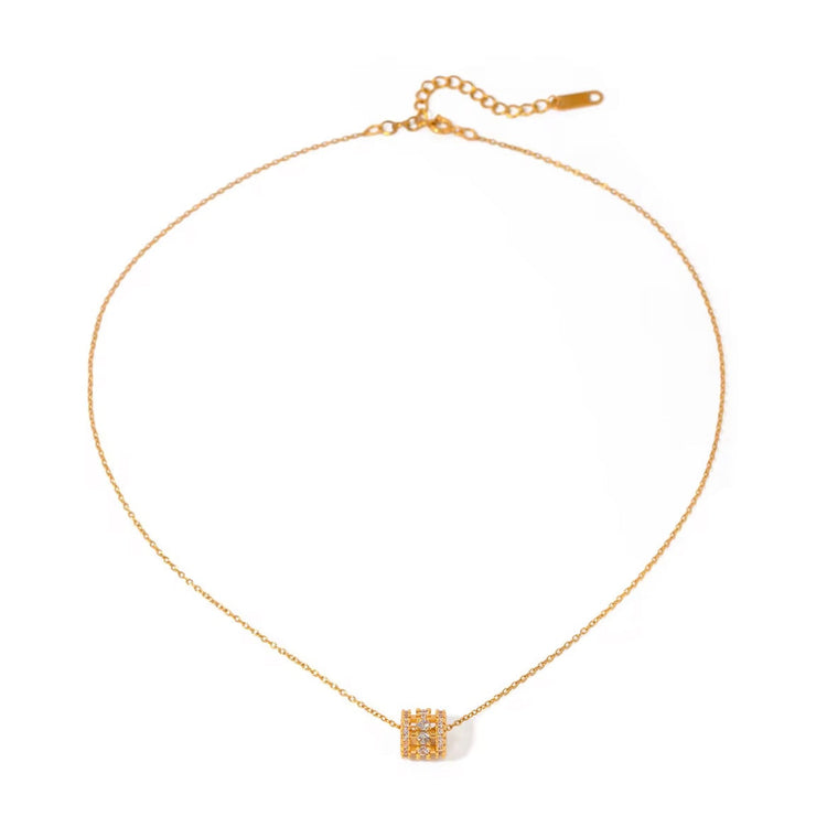 Bella Rhinestone Bead Necklace ELSSIZ