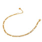 Figaro Chain Anklet Bracelet ELSSIZ