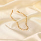 Paperclip Gold Non Tarnish Anklet ELSSIZ