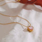 Pink Heart Shell Necklace ELSSIZ