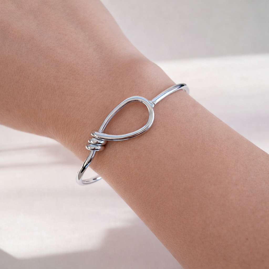 Aurelia Knot Cuff Bracelet – Gold & Silver ELSSIZ