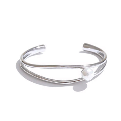 Mae Pearl Bangle Bracelet ELSSIZ