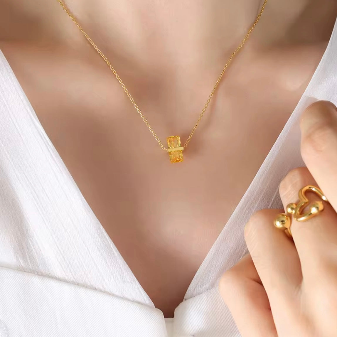 Birthstone Necklace ELSSIZ