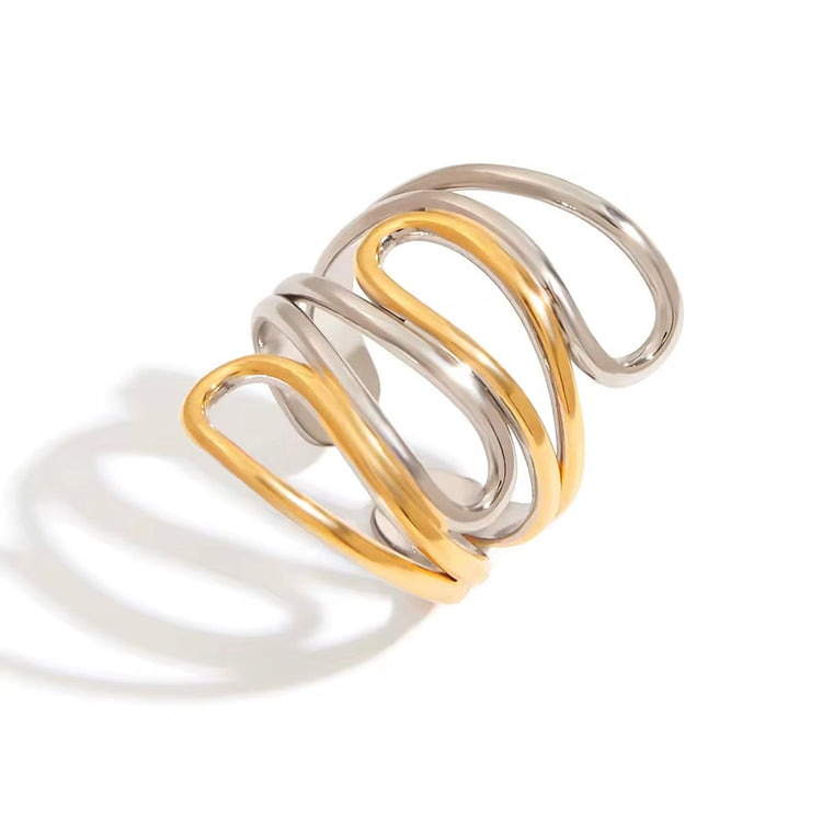 Cora Two Tone Ring ELSSIZ
