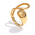 Experience the art of modern luxury with our Galiya Open Ring. The abstract open design creates a sophisticated and exclusive statement piece, sure to start conversations. Elevate your style and be the center of attention with this uniquely elegant ring.

Fits SIZE - 6/7/8 Adjustable

Stainless Steel 18K Gold PVD Plated - Made to last!

Hypoallergenic, Tarnish free 