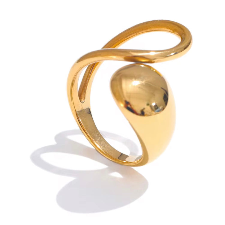 Experience the art of modern luxury with our Galiya Open Ring. The abstract open design creates a sophisticated and exclusive statement piece, sure to start conversations. Elevate your style and be the center of attention with this uniquely elegant ring.

Fits SIZE - 6/7/8 Adjustable

Stainless Steel 18K Gold PVD Plated - Made to last!

Hypoallergenic, Tarnish free 