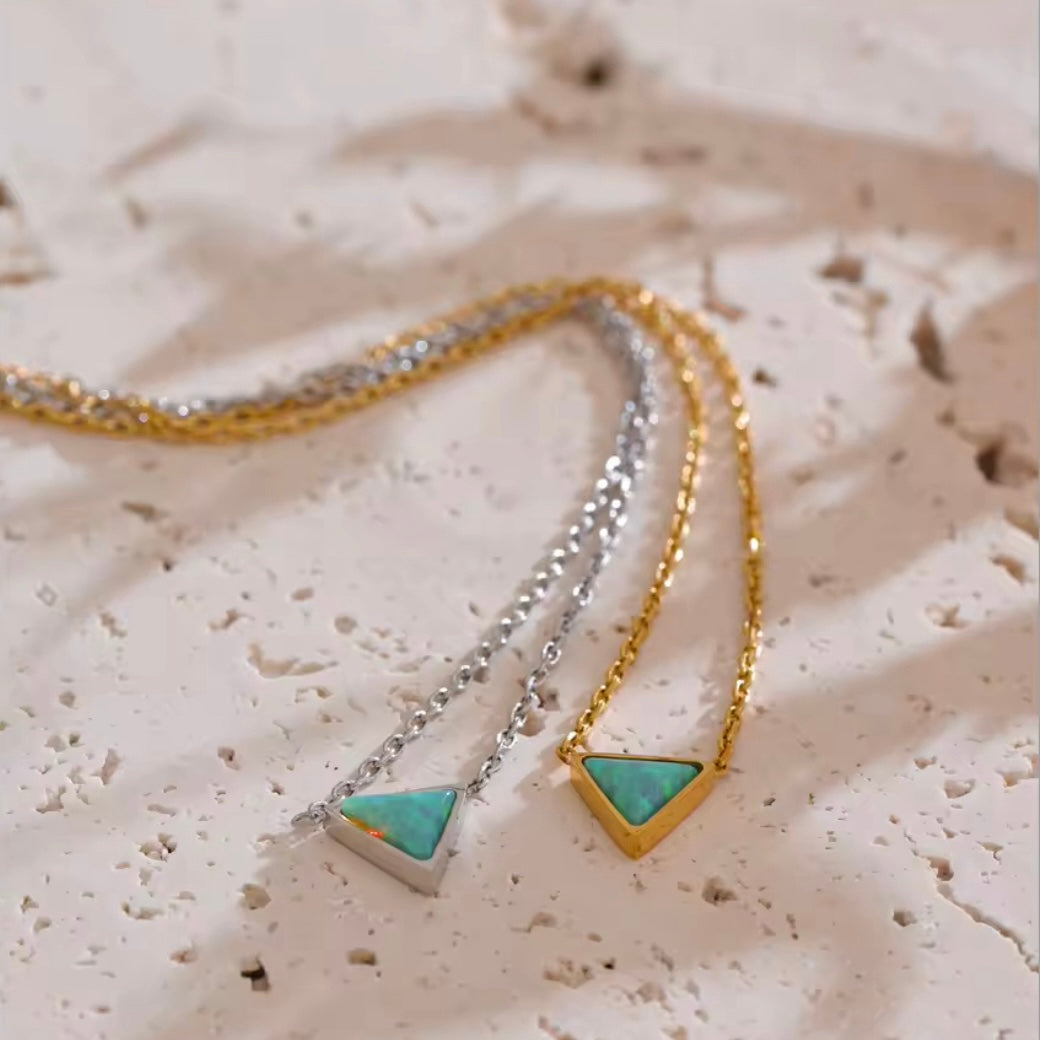 Triangle Opal Necklace ELSSIZ