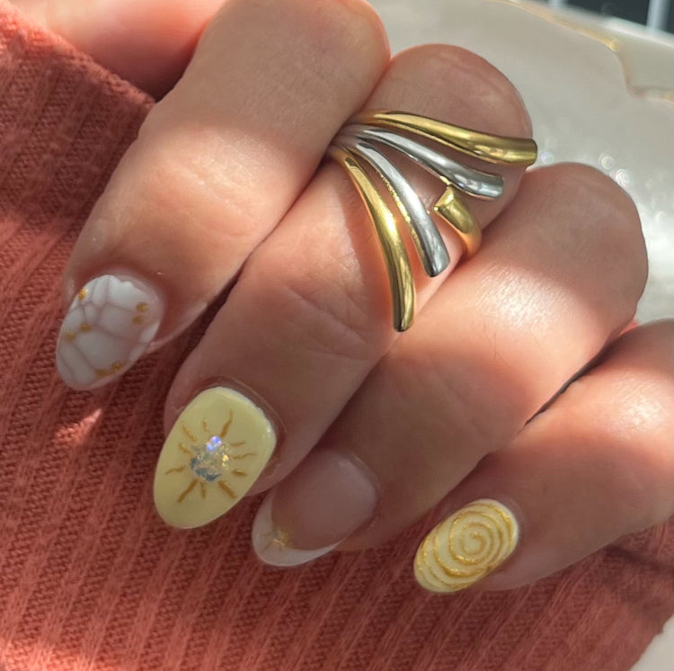 Mariana Two Tone Open Ring ELSSIZ