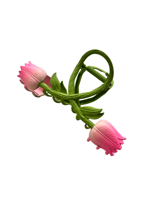 2 Tulips 🌷🌷Metal Hair Claw Clip ELSSIZ