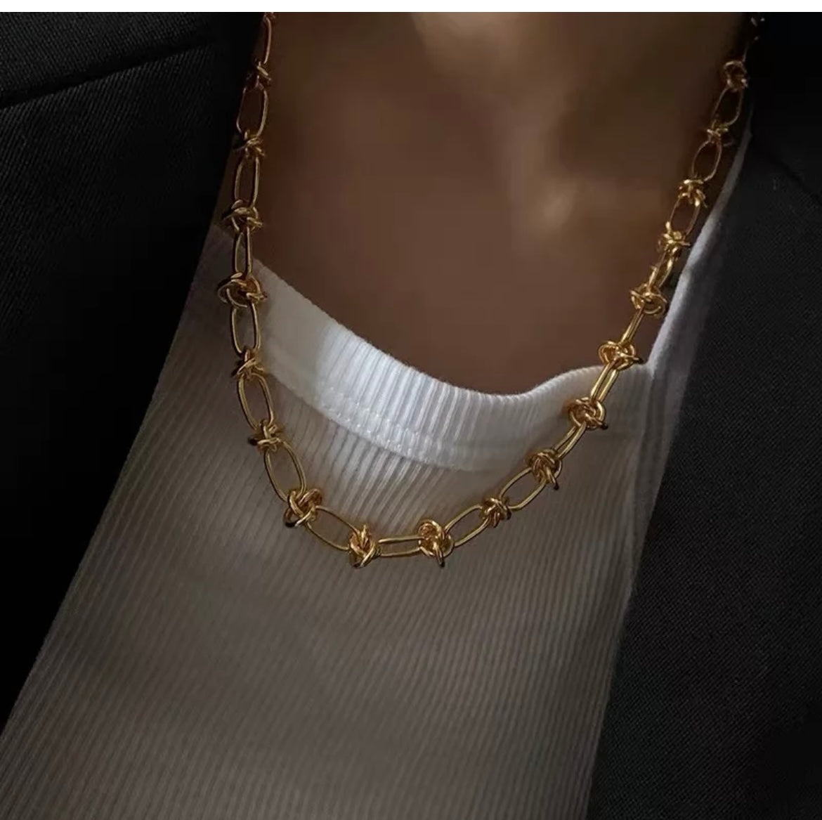 Knots & Twists Chain Necklace ELSSIZ