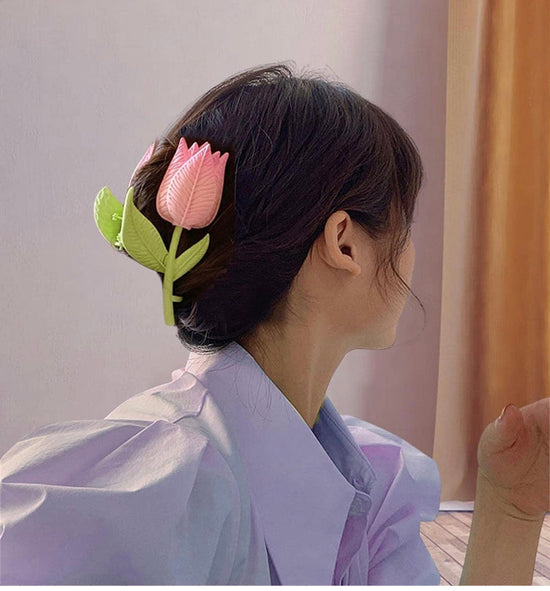 Tulip 🌷 Metal Hair Claw Clip ELSSIZ