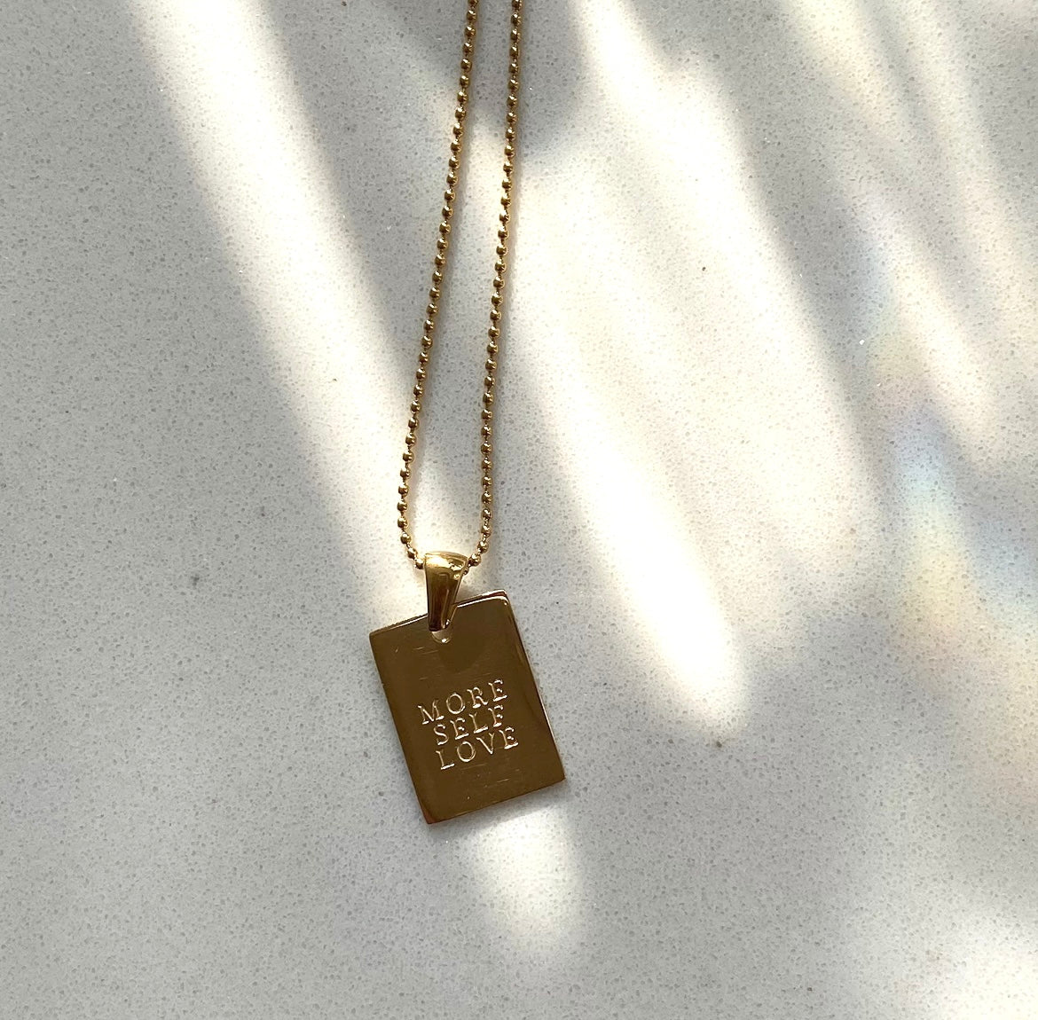 MORE SELF LOVE Affirmation Necklace ELSSIZ
