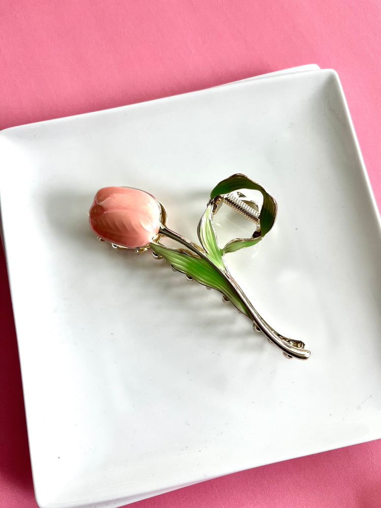 Spring Vibes Tulip 🌷 Large Hair Claw Clip ELSSIZ