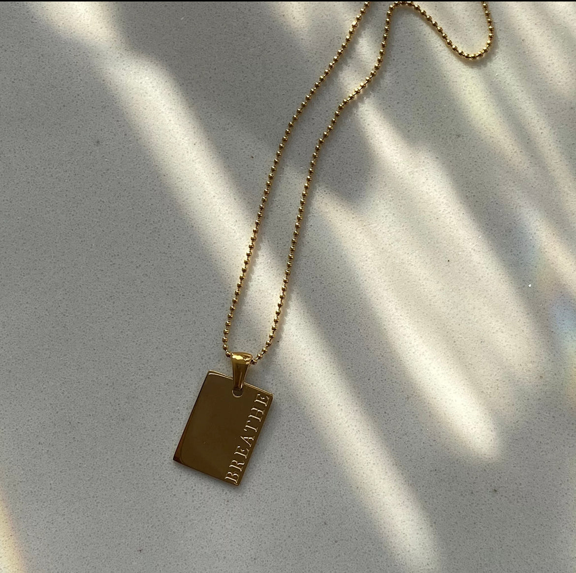 Breath Affirmation Necklace ELSSIZ