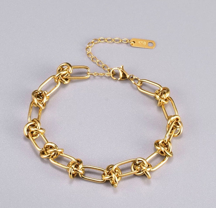 Knots & Twists Chain Bracelet ELSSIZ