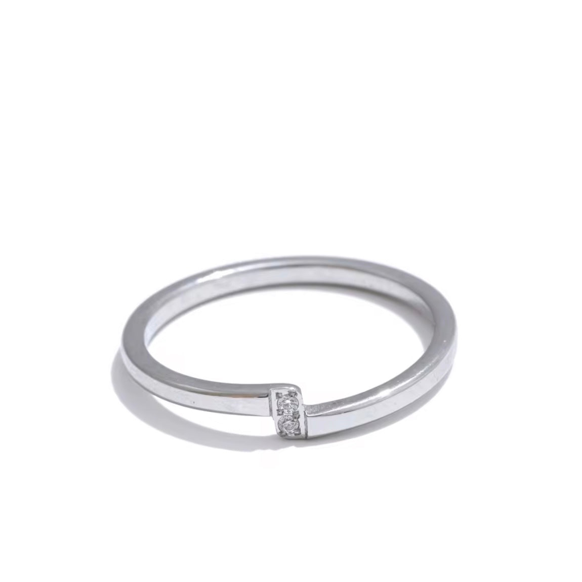 Dainty stacking rings in gold and silver, tarnish-resistant and perfect for everyday wear