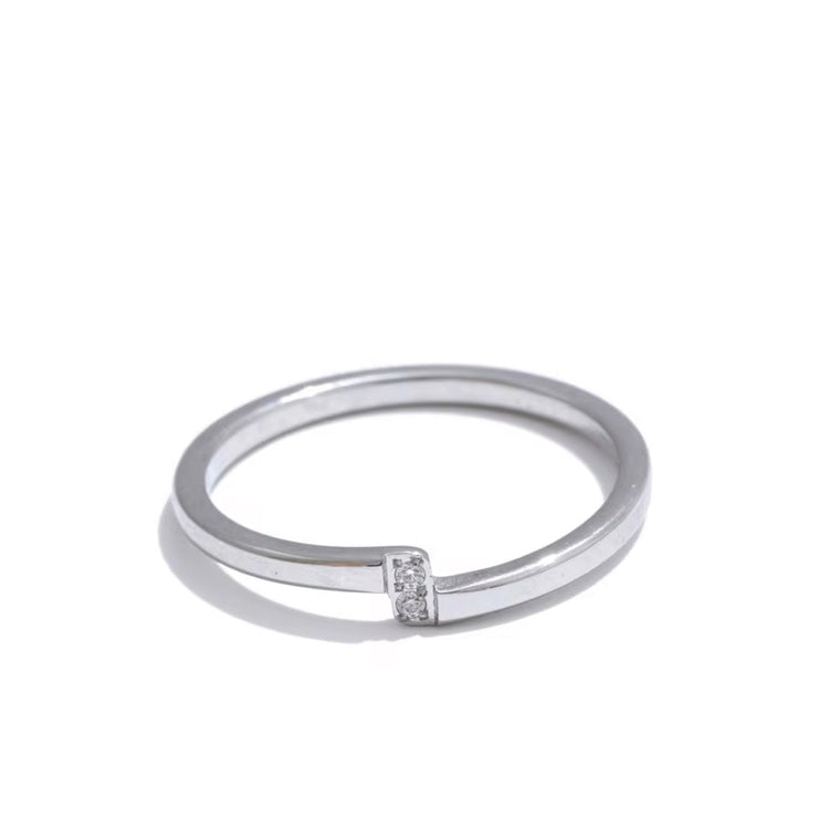 Dainty stacking rings in gold and silver, tarnish-resistant and perfect for everyday wear