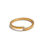 Trendy waterproof stackable rings for women, available in mixed metal finishes
