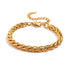 The Paola Bracelet boasts a timeless woven design and is crafted to resist tarnishing, ensuring its elegance and quality lasts for years to come. Exude sophistication and effortless style with this beautiful accessory.



316L Stainless Steel 18K PVD Gold Plated

6.5 inches long +2" inches ext