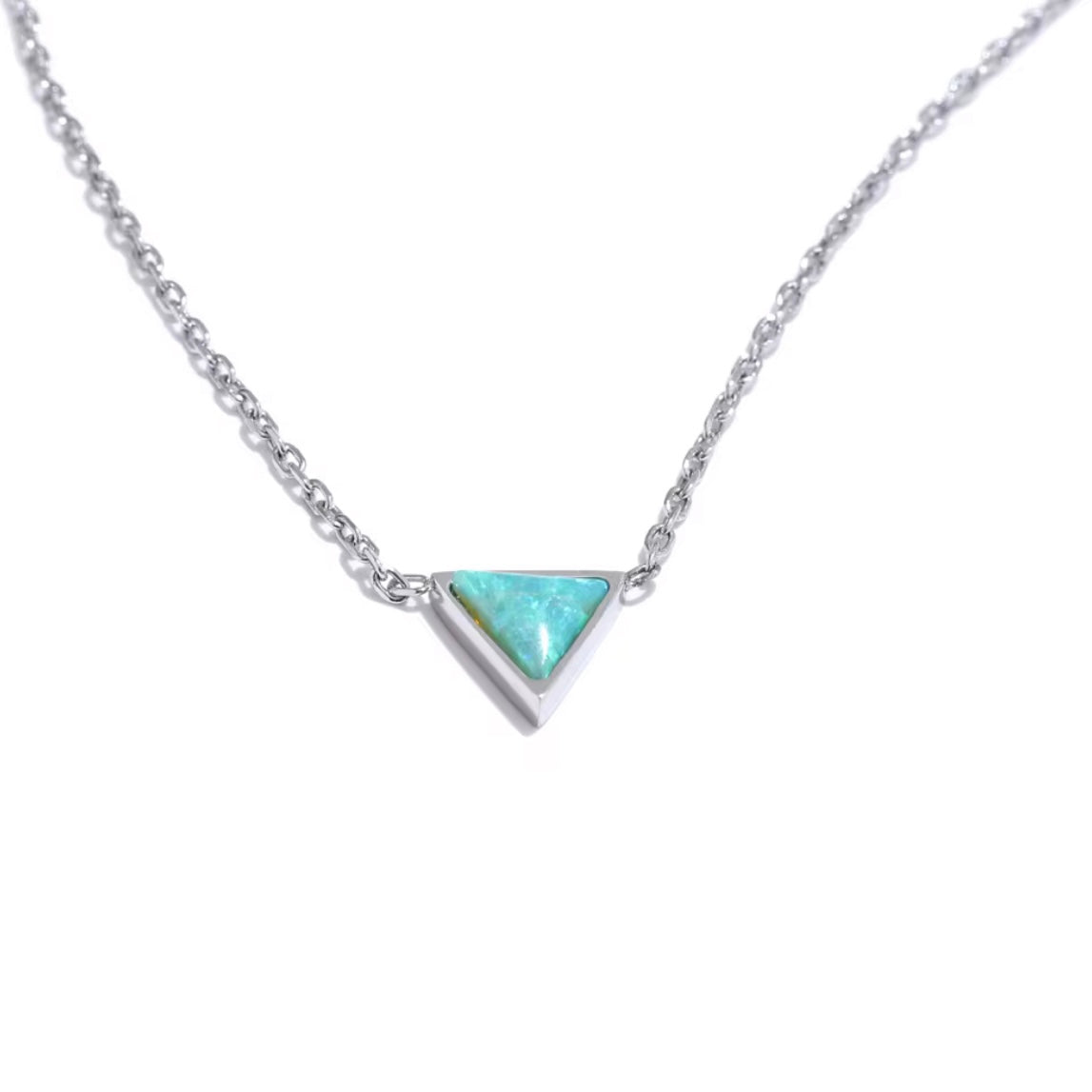 Triangle Opal Necklace ELSSIZ
