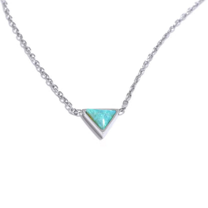 Triangle Opal Necklace ELSSIZ