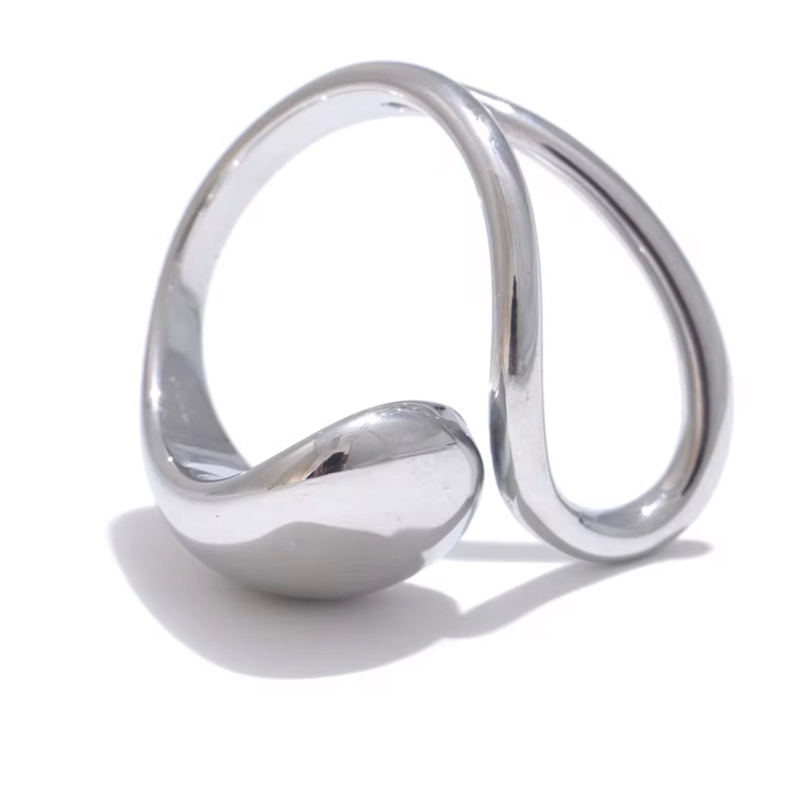Experience the art of modern luxury with our Galiya Open Ring. The abstract open design creates a sophisticated and exclusive statement piece, sure to start conversations. Elevate your style and be the center of attention with this uniquely elegant ring.

Fits SIZE - 6/7/8 Adjustable

Stainless Steel 18K Gold PVD Plated - Made to last!

Hypoallergenic, Tarnish free 