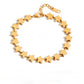 Gold Stars Bracelet with seamless connected star links, stainless steel non-tarnish jewelry by ELSSIZStars Bracelet ELSSIZ