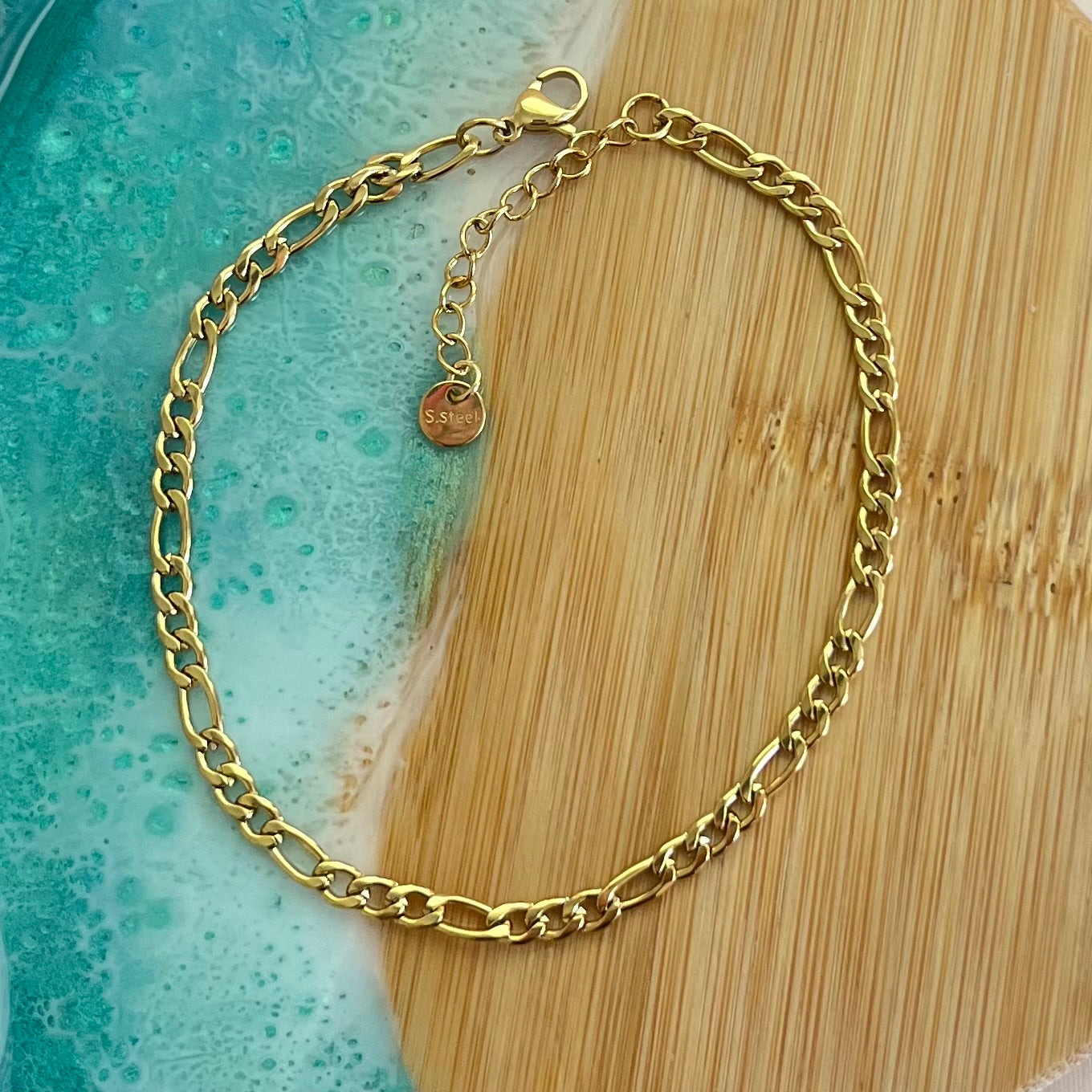 Figaro Chain Anklet Bracelet ELSSIZ