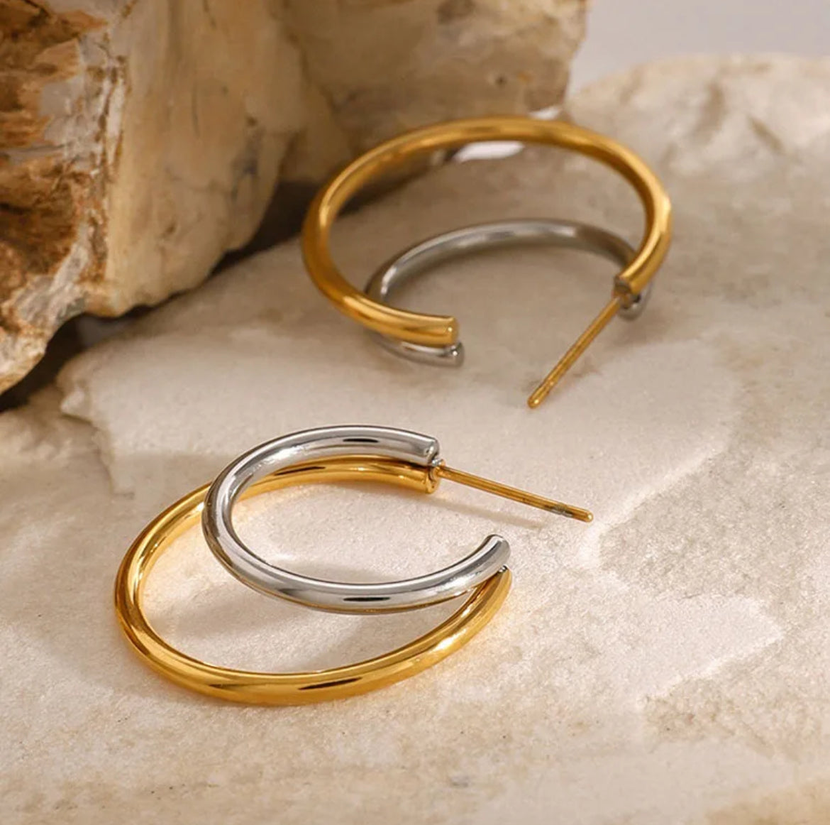 Double Hoop Harmony Earrings ELSSIZ
